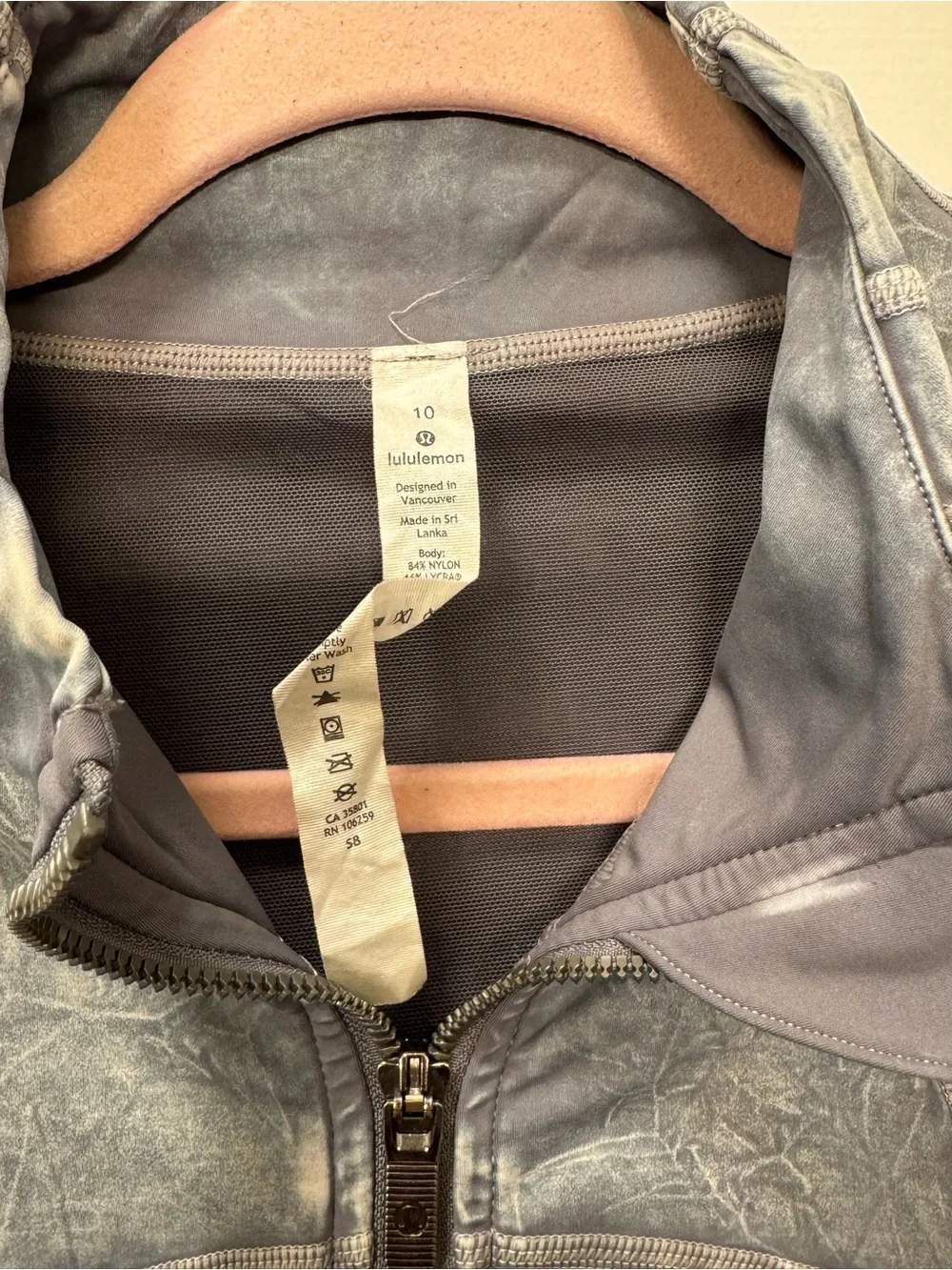 lululemon ice wash asphalt grey define jacket